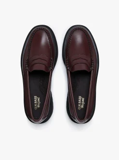 Women G.H.BASS Weejuns Step Penny Loafers Leather