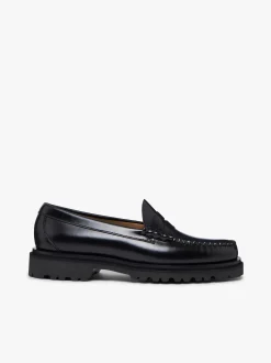 G.H.BASS Weejuns Step-Lug Larson Penny Loafers Leather
