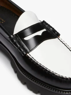 G.H.BASS Weejuns Super Lug Larson Penny Loafers Leather