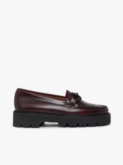 Women G.H.BASS Weejuns Super Lug Lianna Super Bit Loafers Leather