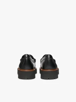 Women G.H.BASS Weejuns Super Lug Whitney Penny Loafers Leather