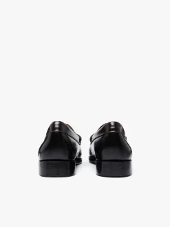 Women G.H.BASS Weejuns Tricolour Penny Loafers Black, Chocolate & Green Leather