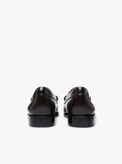 Women G.H.BASS Weejuns Tricolour Penny Loafers Dark Brown, Black & Plum Leather