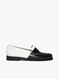 Women G.H.BASS Weejuns Two Tone Penny Loafers Leather