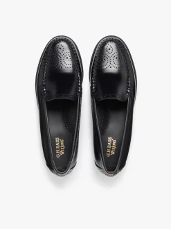 Women G.H.BASS Weejuns Venetian Brogue Loafers leather