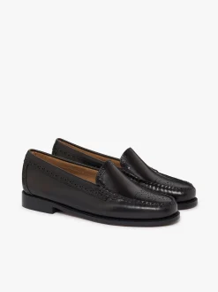 Women G.H.BASS Weejuns Venetian Brogue Loafers leather