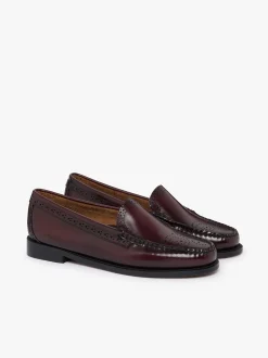 Women G.H.BASS Weejuns Venetian Brogue Loafers Leather