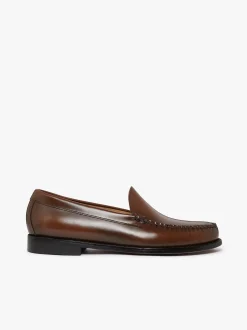 G.H.BASS Weejuns Venetian Loafers Whiskey Brown Leather