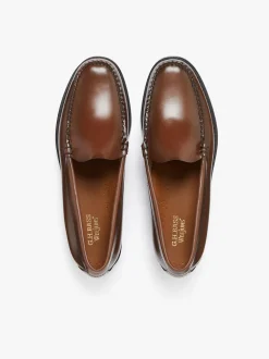 G.H.BASS Weejuns Venetian Loafers Whiskey Brown Leather