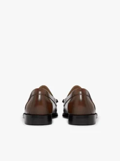 G.H.BASS Weejuns Venetian Loafers Whiskey Brown Leather