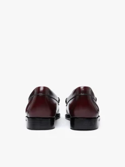 Women G.H.BASS Weejuns Venetian Loafers Wine Leather