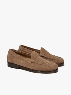 G.H.BASS Weejuns Venetian Weave Loafers suede with leather sole