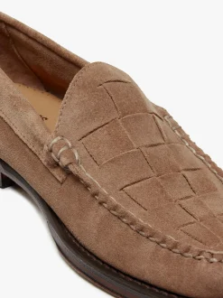 G.H.BASS Weejuns Venetian Weave Loafers suede with leather sole